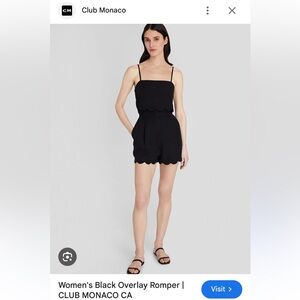 Club Monaco Overlay Romper